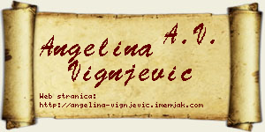 Angelina Vignjević vizit kartica